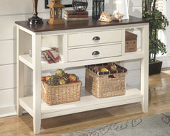 Whitesburg Dining Server - furniture place usa