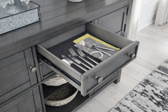 Myshanna Dining Table and 6 Chairs with Storage - furniture place usa