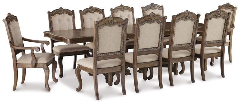 Charmond Dining Table and 10 Chairs - furniture place usa