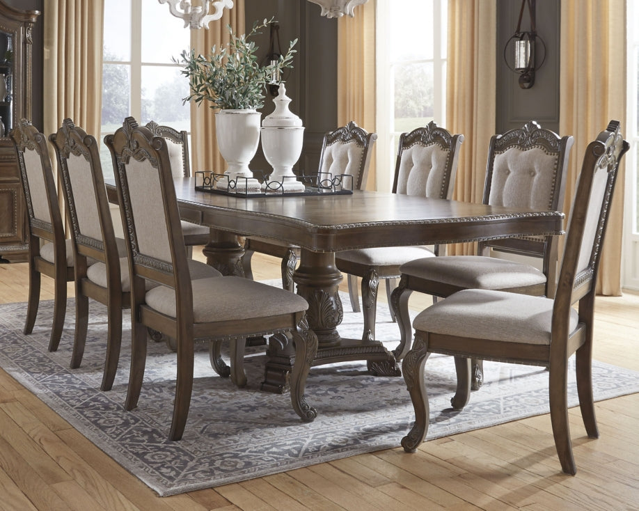 Charmond Dining Table and 8 Chairs with Storage - furniture place usa