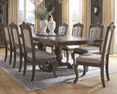 Charmond Dining Table and 8 Chairs with Storage - furniture place usa