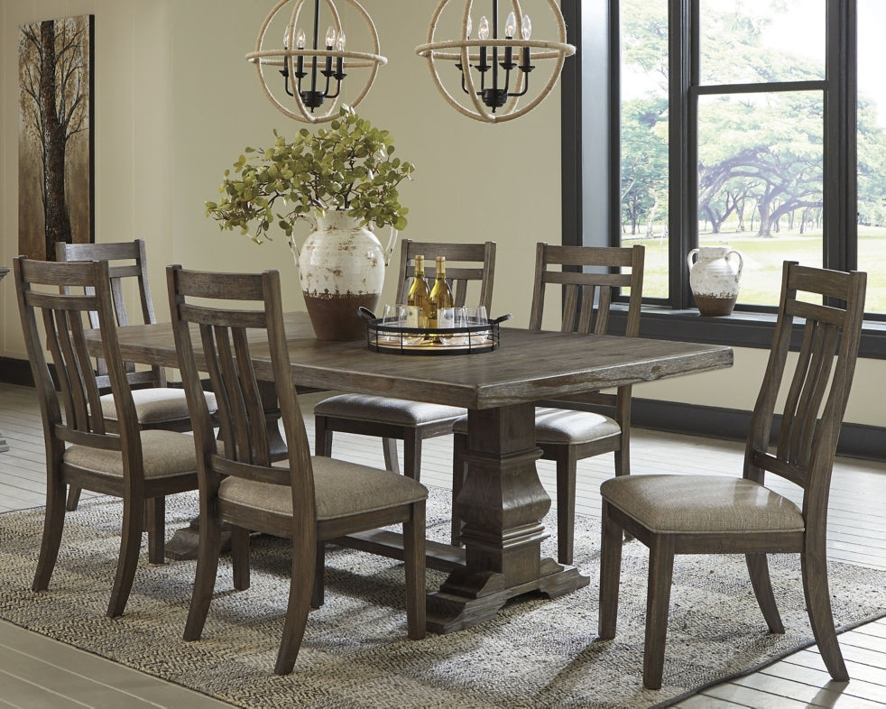 Wyndahl Dining Table and 6 Chairs - PKG002295 - furniture place usa