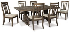 Wyndahl Dining Table and 6 Chairs - PKG002295 - furniture place usa