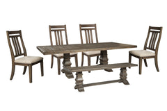 Wyndahl Dining Table and 4 Chairs and Bench - PKG002292 - furniture place usa