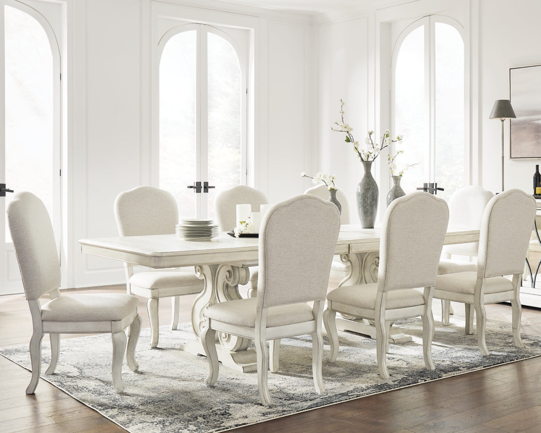 Arlendyne Dining Table and 8 Chairs - furniture place usa