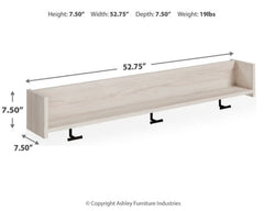 Socalle Wall Mounted Coat Rack with Shelf - furniture place usa