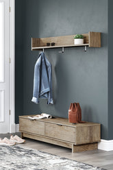 Oliah Bench with Coat Rack - furniture place usa