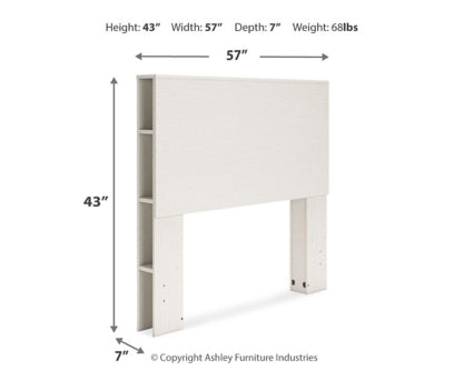 Aprilyn Full Bookcase Headboard with Dresser and 2 Nightstands - furniture place usa