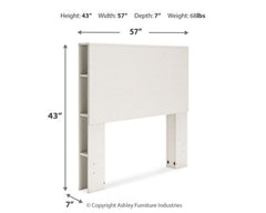 Aprilyn Full Bookcase Headboard with Dresser and 2 Nightstands - furniture place usa