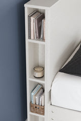 Aprilyn Queen Bookcase Headboard with Dresser and 2 Nightstands - furniture place usa