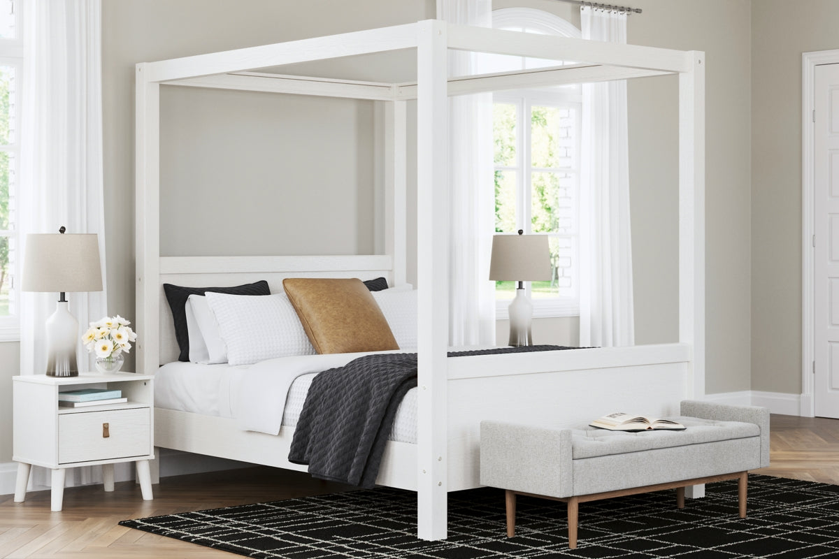Aprilyn Queen Canopy Bed - furniture place usa