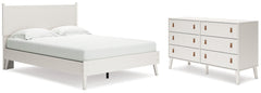 Aprilyn Queen Panel Bed with Dresser - furniture place usa