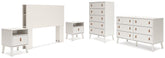 Aprilyn Full Bookcase Headboard with Dresser, Chest and 2 Nightstands - furniture place usa