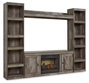 Wynnlow 4-Piece Entertainment Center with Electric Fireplace - furniture place usa