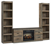 Trinell 3-Piece Entertainment Center with Electric Fireplace - furniture place usa