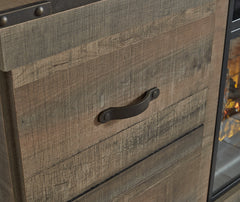 Trinell 3-Piece Entertainment Center with Electric Fireplace - furniture place usa