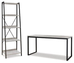 Lazabon Home Office Desk and Storage - PKG010497 - furniture place usa