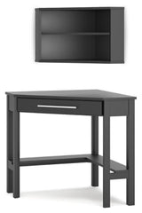 Otaska Home Office Corner Desk with Bookcase - furniture place usa