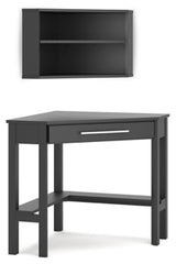 Otaska Home Office Corner Desk with Bookcase - furniture place usa