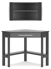 Otaska Home Office Corner Desk with Bookcase - furniture place usa