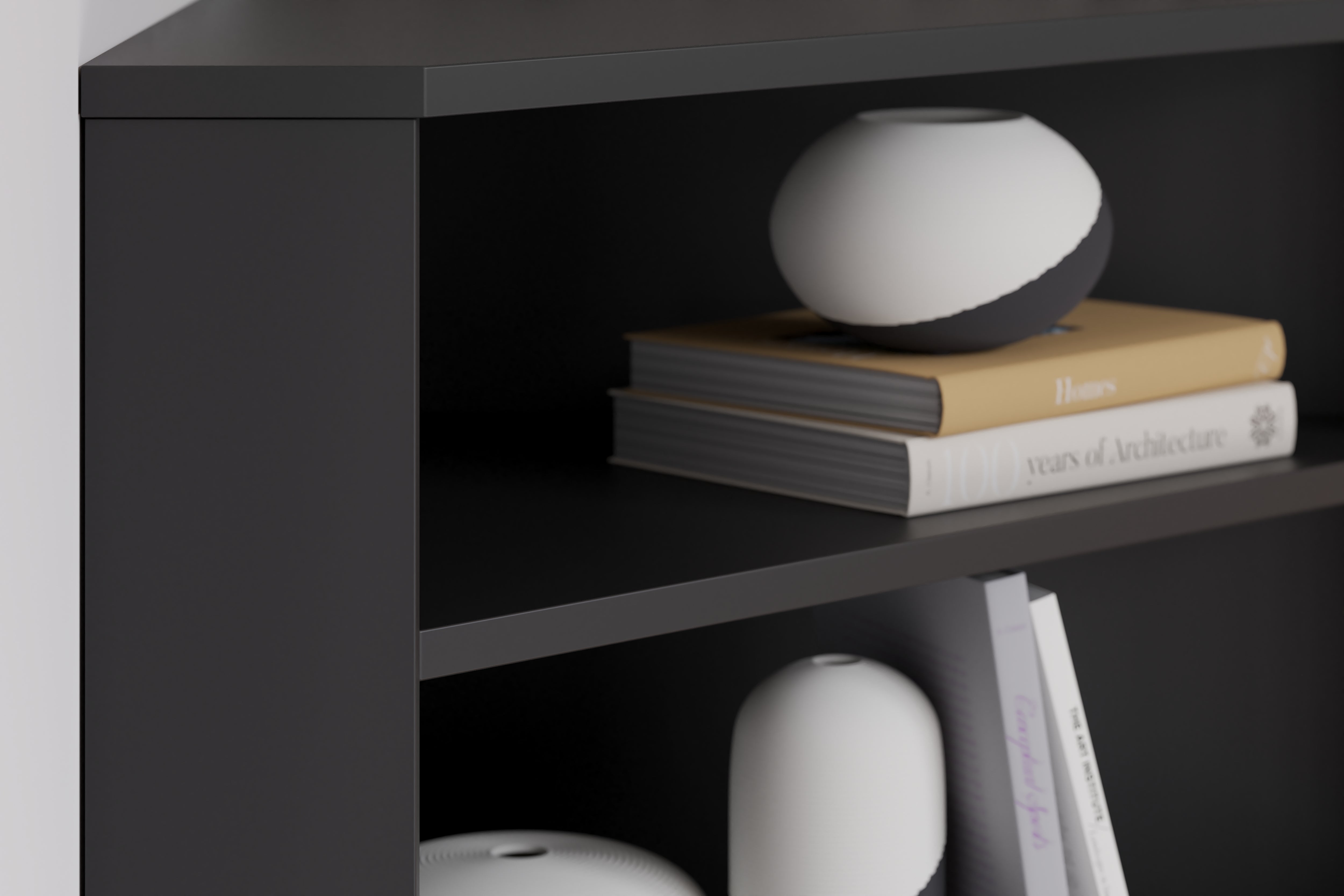 Otaska Home Office Corner Desk with Bookcase - furniture place usa