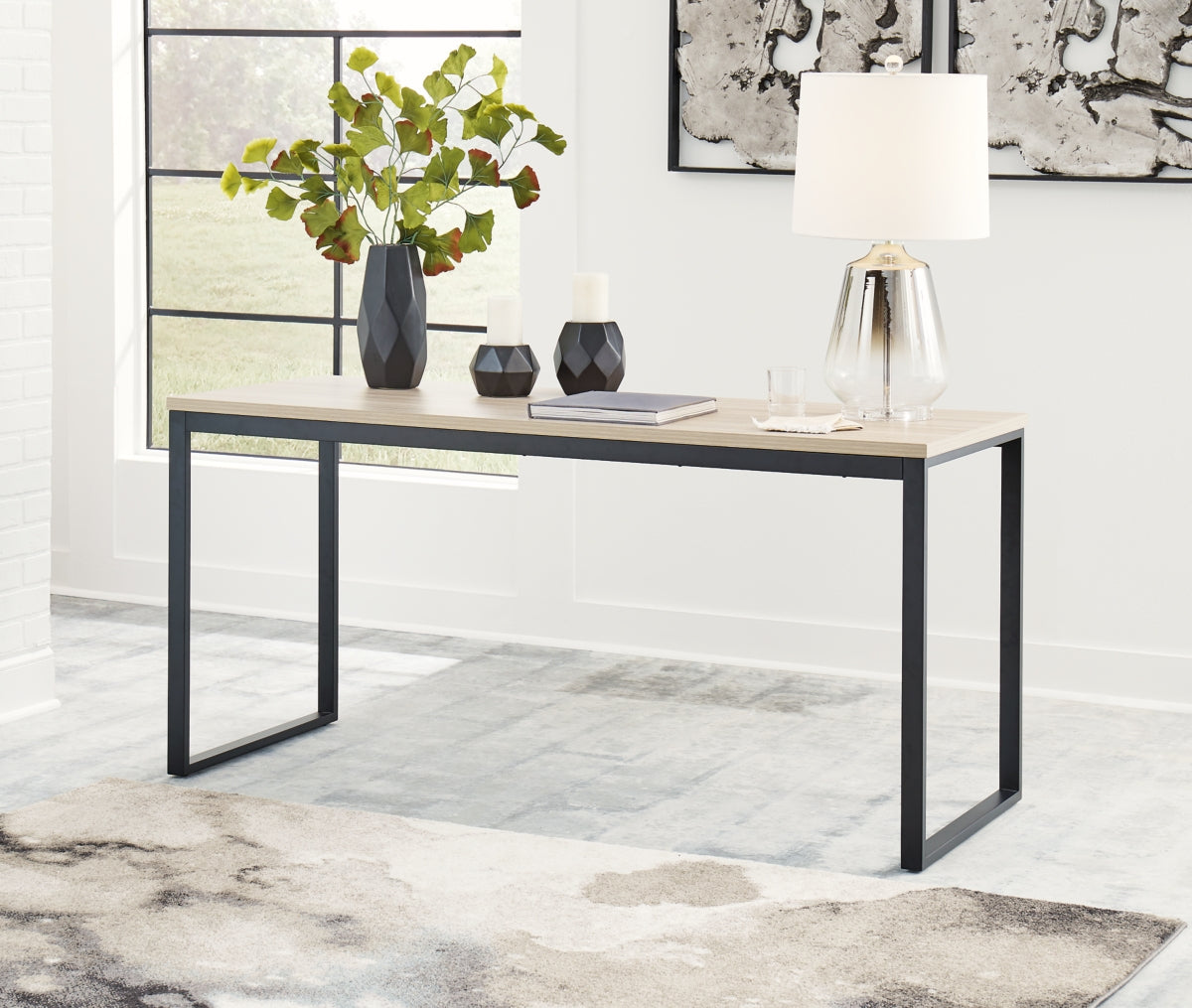 Waylowe Home Office Desk and Storage - PKG010499 - furniture place usa