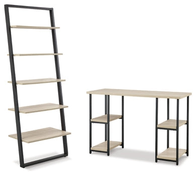 Waylowe Home Office Desk and Storage - PKG010500 - furniture place usa