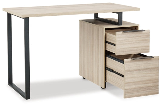 Waylowe Home Office Desk and Storage - PKG010501 - furniture place usa