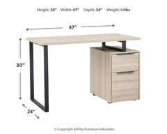 Waylowe Home Office Desk and Storage - PKG010501 - furniture place usa