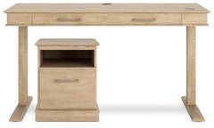 Elmferd Home Office Desk and Storage - PKG014858 - furniture place usa