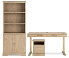 Elmferd Home Office Desk and Storage - PKG014859 - furniture place usa