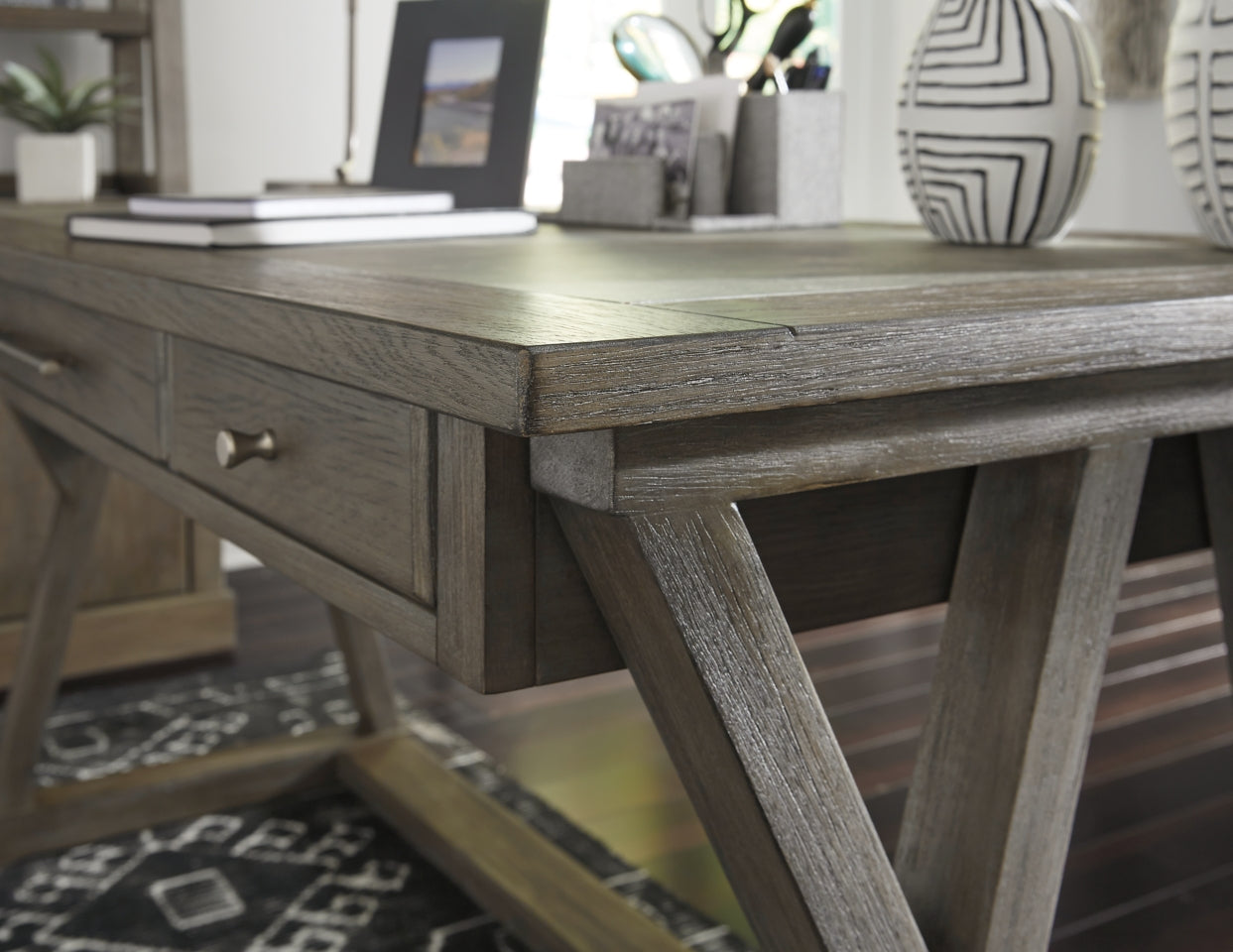 Luxenford Home Office Desk and Storage - furniture place usa