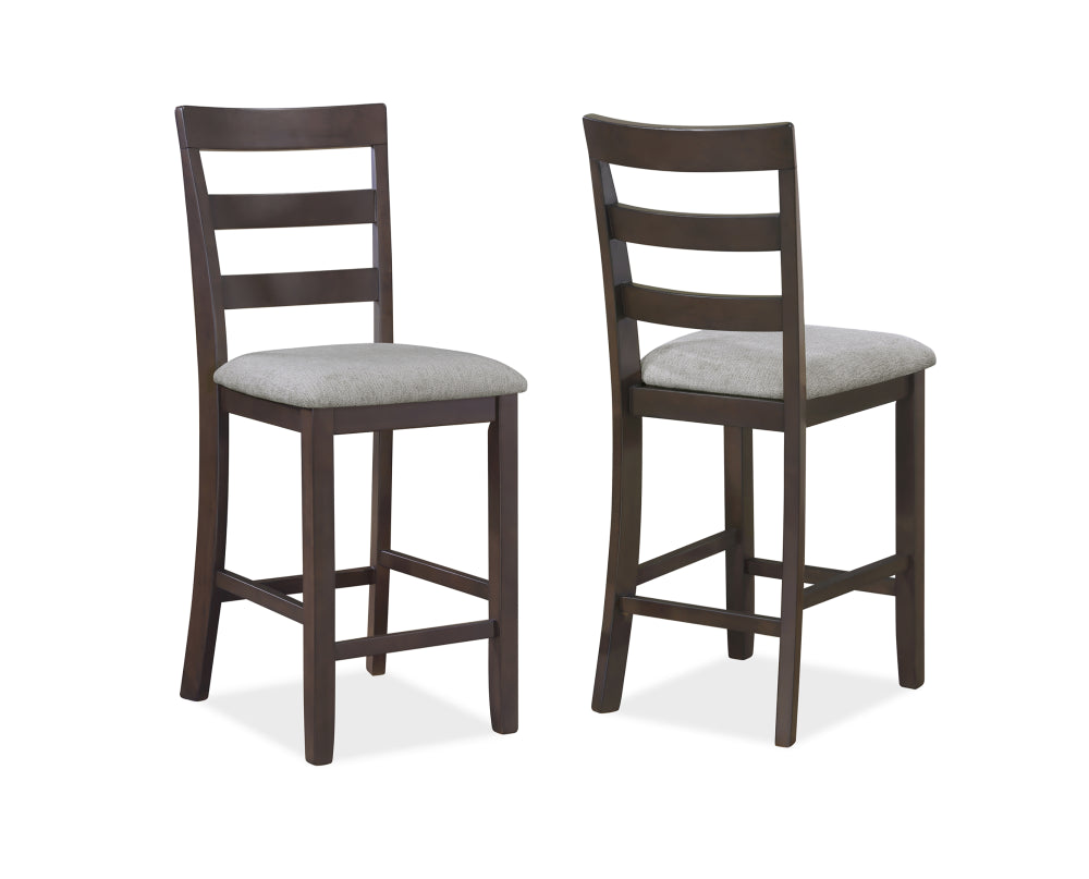 BRANSON 5PK COUNTER HT LIGHT BROWN - furniture place usa