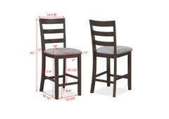 BRANSON 5PK COUNTER HT LIGHT BROWN - furniture place usa