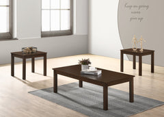 PIERCE 3PK COCKTAIL SET BROWN - furniture place usa