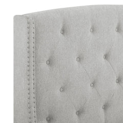 EVA KING HEADBOARD/FOOTBOARD -DOVE, EVA KING/ RAIL -GREY - furniture place usa
