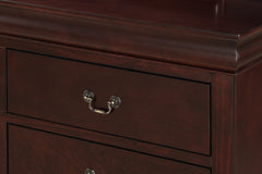 LOUIS PHILIP KING HB/FB CHERRY, LOUIS PHILIP KING RAIL CHERRY - furniture place usa
