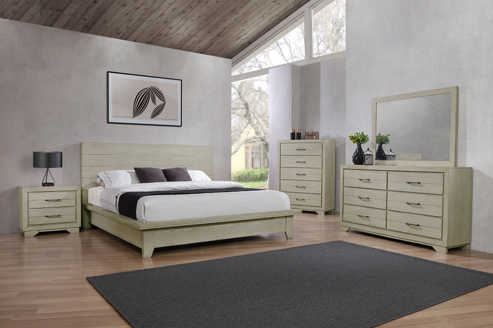 WHITE SANDS QUEEN HEADBOARD, WHITE SANDS Q. FB DECKING BOARD, WHITE SANDS /QUEEN RAIL - furniture place usa