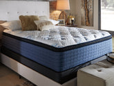 Mt Dana Euro Top Queen Mattress with Head-Foot Model Better Queen Adjustable Base - furniture place usa