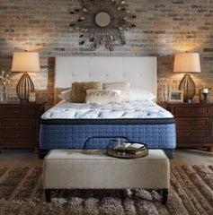 Mt Dana Euro Top California King Mattress with Head-Foot Model Best California King Adjustable Base - furniture place usa