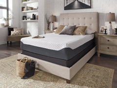 12 Inch Chime Elite Twin Memory Foam Mattress in a box with Better than a Boxspring Twin Foundation - furniture place usa