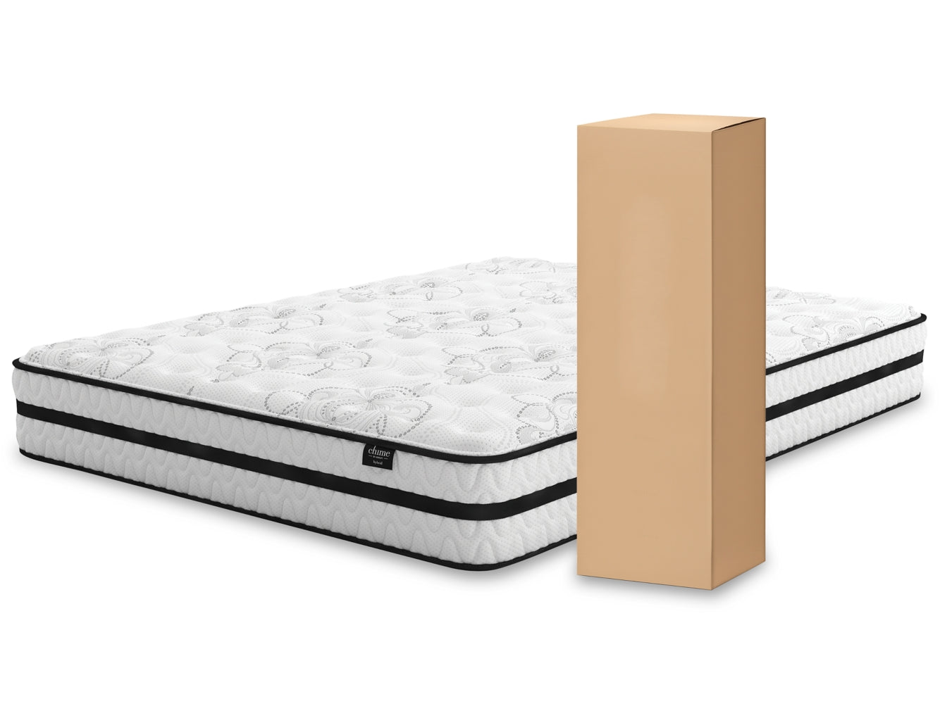 Chime 10 Inch Hybrid Twin Mattress in a Box - furniture place usa