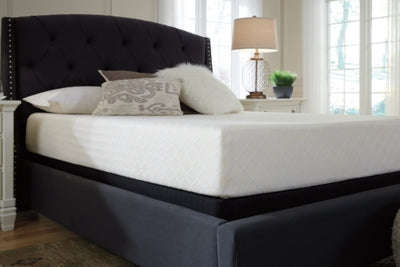 10 Inch Chime Memory Foam Twin Mattress in a Box with Better than a Boxspring Twin Foundation - furniture place usa