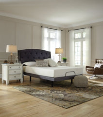 10 Inch Chime Memory Foam King Mattress in a Box with Head-Foot Model Best King Adjustable Base - furniture place usa