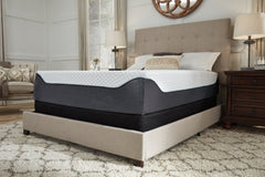 14 Inch Chime Elite Queen Memory Foam Mattress in a Box with Better than a Boxspring Queen Foundation - furniture place usa
