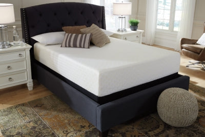 Chime 12 Inch Memory Foam Twin Mattress in a Box with Better than a Boxspring Twin Foundation - furniture place usa