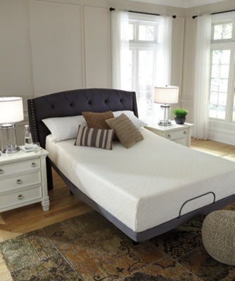 Chime 12 Inch Memory Foam Twin Mattress in a Box with Better than a Boxspring Twin Foundation - furniture place usa