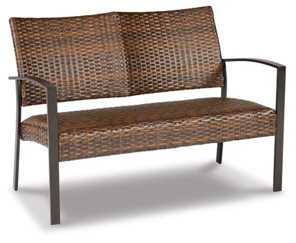 Zariyah Outdoor Love/Chairs/Table Set (Set of 4) - furniture place usa