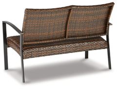 Zariyah Outdoor Love/Chairs/Table Set (Set of 4) - furniture place usa