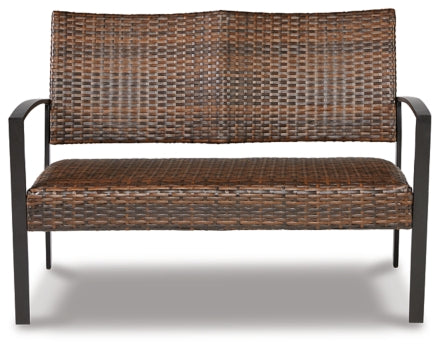 Zariyah Outdoor Love/Chairs/Table Set (Set of 4) - furniture place usa